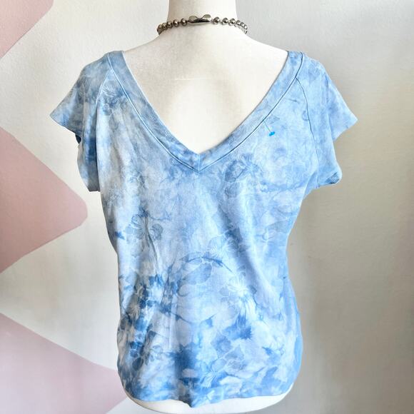 Blue Hawaiian‎ Floral Top Y2K Coconut Girl Vintage Inspired 2000s Large - Picture 3 of 6